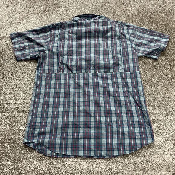 Columbia Silver Ridge Shirt Men Medium Multicolor Plaid Button Down Short Sleeve - Picture 2 of 12